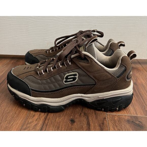 SKECHERS Men’s Energy Downforce Brown Taupe Hiking Walking Athletic Shoes Sz 7 - Picture 7 of 14